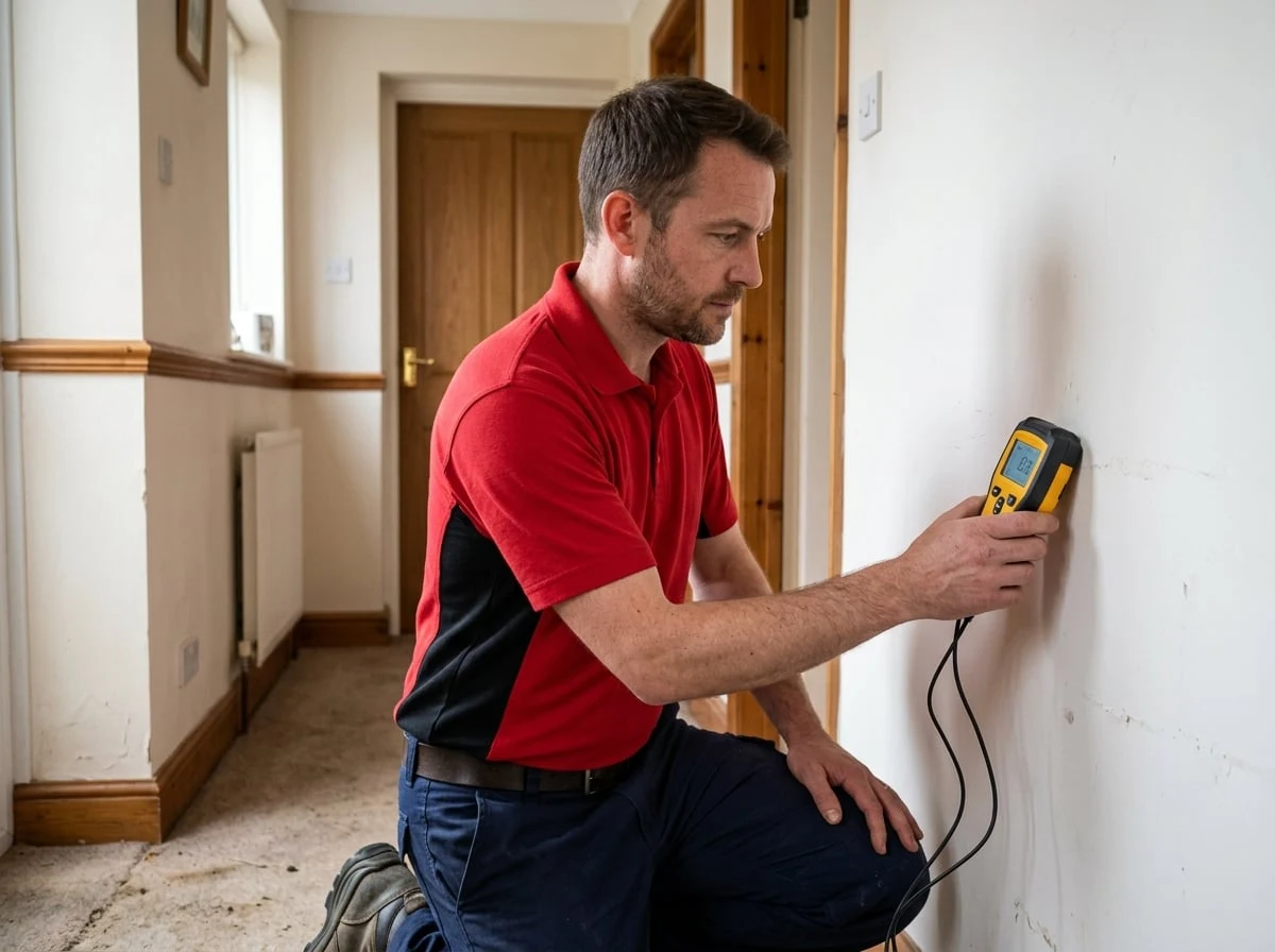 Richmond Plumbers 247 engineer using leak detection equipment in Richmond